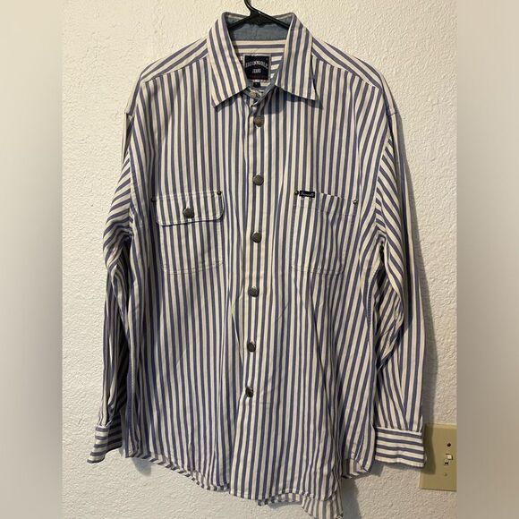 Vintage 90’s by A.Goldberg. Blue & white. Silver buttons - Picture 1 of 5